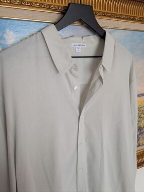 James Perse Off White Casual Shirt Size 6